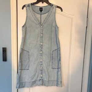 GAP Light Blue Casual Denim Dress